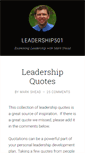 Mobile Screenshot of leadership501.com