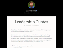 Tablet Screenshot of leadership501.com